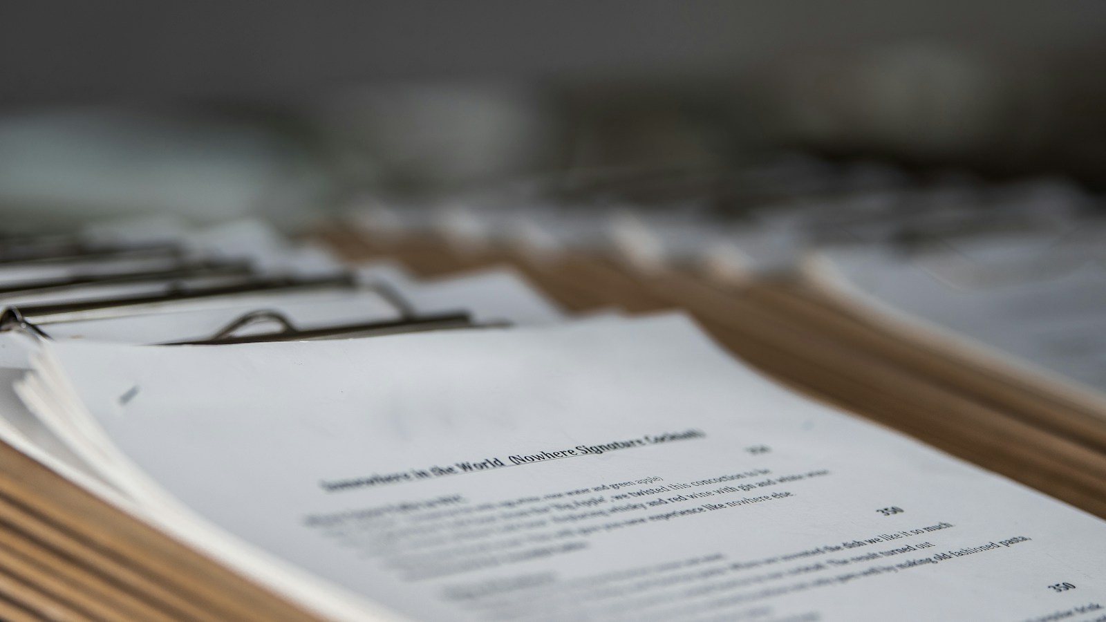 Professionally printed brochures and stationery