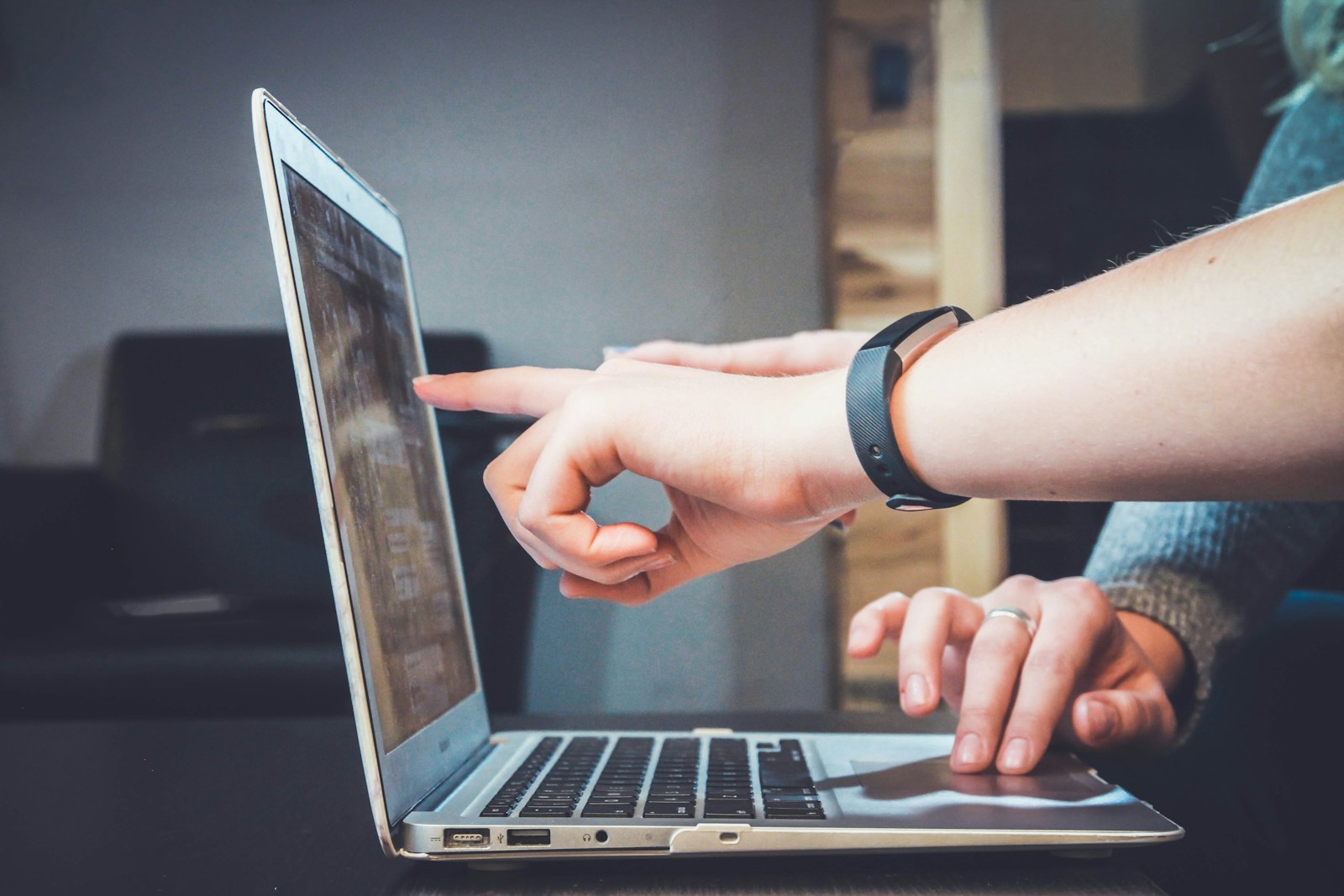 Professional website design on a laptop
